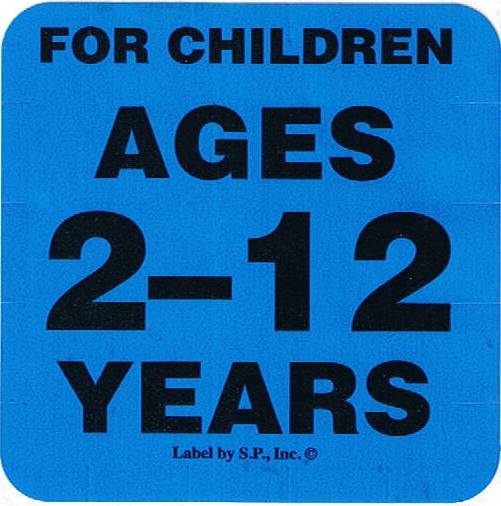 Age Group 2-12 Labels